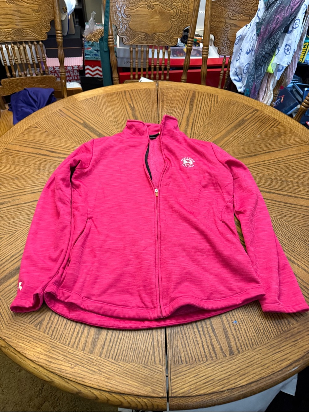 Under Armor Pebble Beach Hot Pink Full-Zip Fleece Jacket